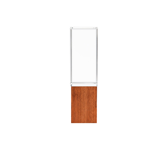Награда Wood and glass, прозрачный-дерево 6х18 см